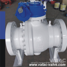 API6d Cast Steel 2 or 3 Piece Flanged Trunnion Ball Valve